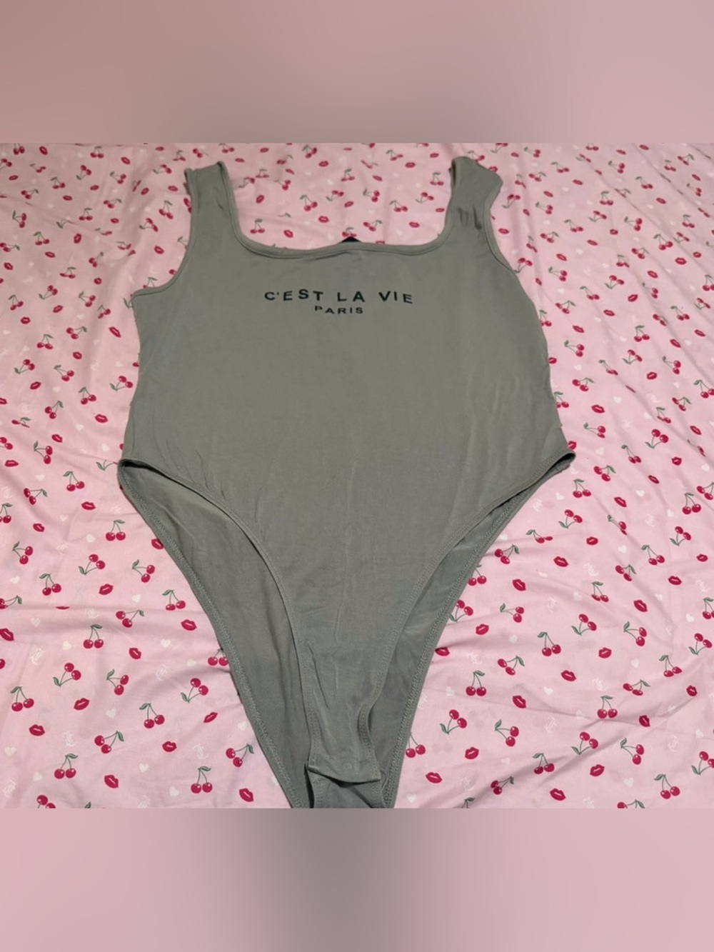 SHEIN Gray Bodysuit Size XL
